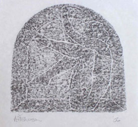 Gordon Aitcheson drawing / painting: Arch graphite rubbing on Japanese paper