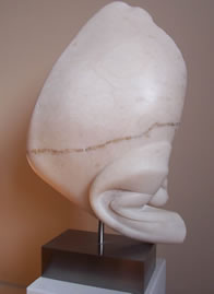 Gordon Aitcheson Bud alabaster abstract organic stone sculpture