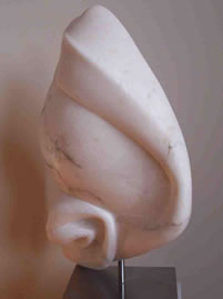 Gordon Aitcheson Bud alabaster abstract organic stone sculpture