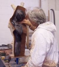 Gordon Aitcheson Primavera stone composite resin Jesmonite female standing torso figure making mould