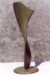 Gordon Aitcheson sculpture Twisting Form bronze abstract organic female figure