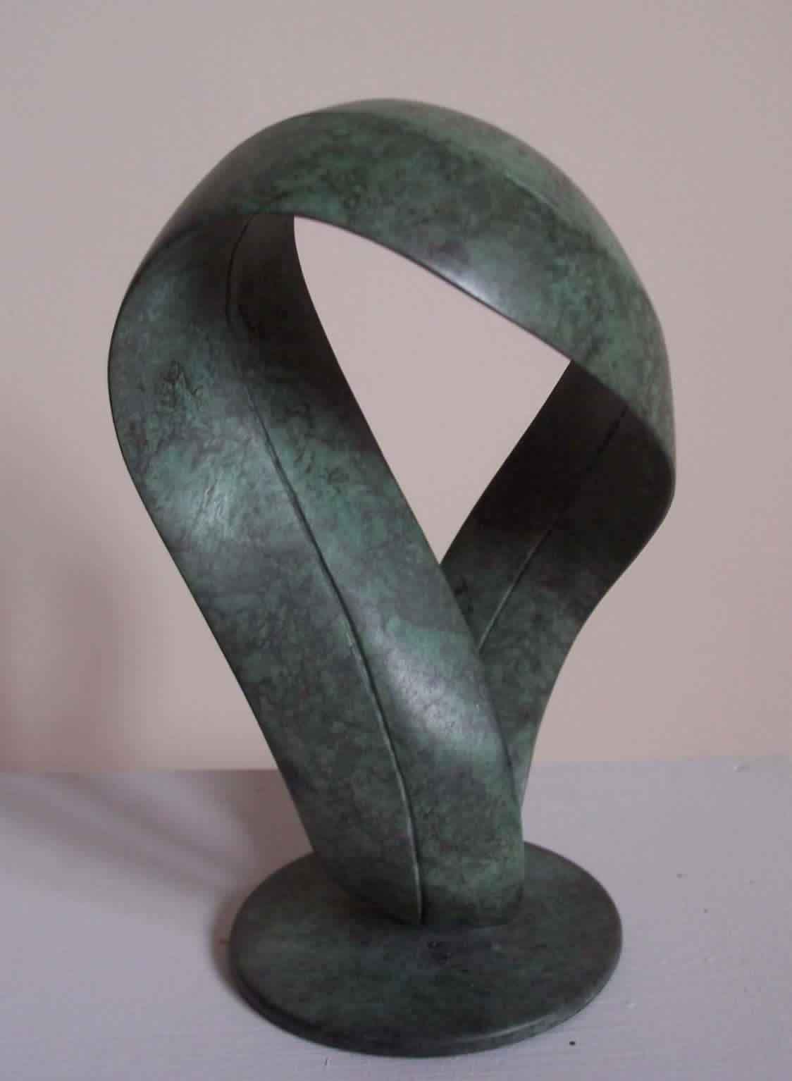 Gordon Aitcheson sculpture Mobius Form bronze strip band