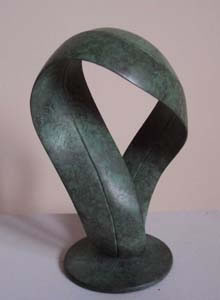 Gordon Aitcheson sculpture Mobius Form bronze strip band